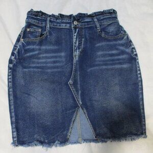 SHORT BLUE JEAN DENIM SKIRT XL